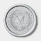 Elegant Leafy Crest Initial Monogram