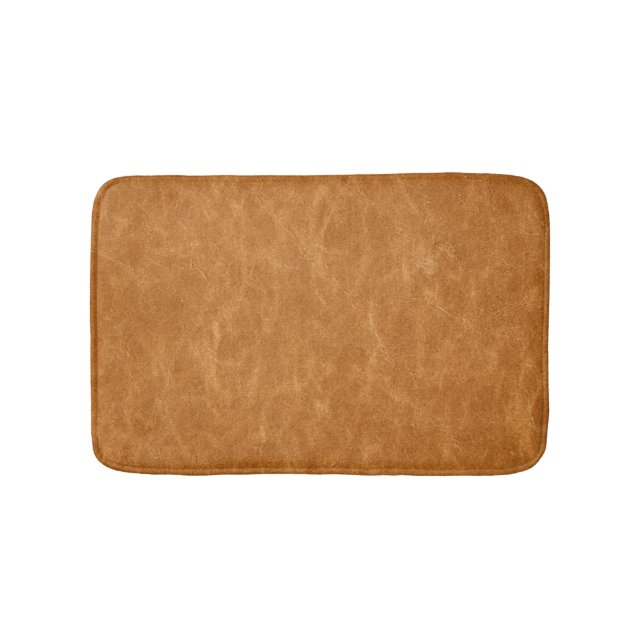 Elegant Leather Background Texture Bath Mat (Front)