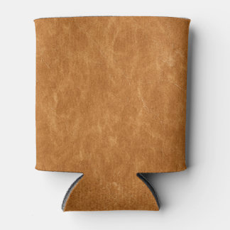 Elegant Leather Background Texture Can Cooler