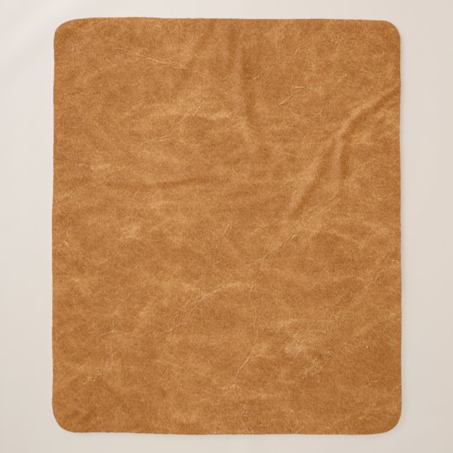 Elegant Leather Background Texture Sherpa Blanket (Front)