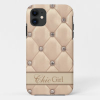 Elegant Leather Look “Chic Girl” Stylish Champagne