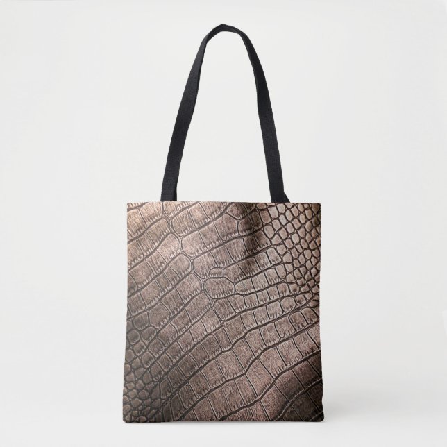 Elegant leather pattern close up.  tote bag (Front)