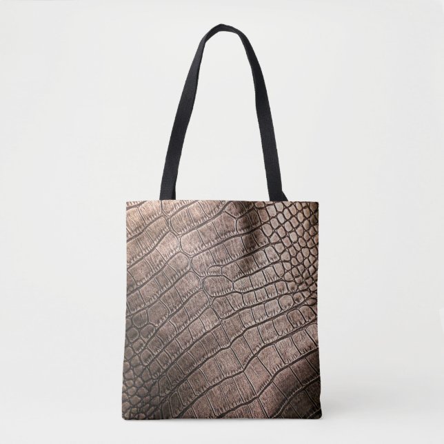 Elegant leather pattern close up. tote bag (Front)