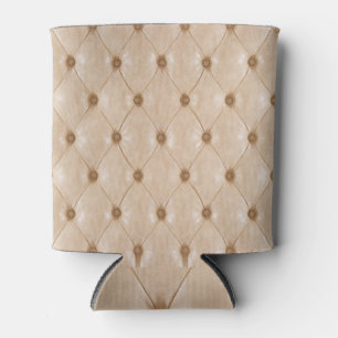 Elegant Leather Texture: Luxurious Material Can Cooler