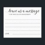 Elegant Leave Us A Message Wedding Advice<br><div class="desc">These beautiful wedding "leave us a message" advice paper sheets will be a perfect addition to the guest book table. You'll have all the guests talking about their best advice  for the newlyweds. Part of the Alejandra collection.</div>