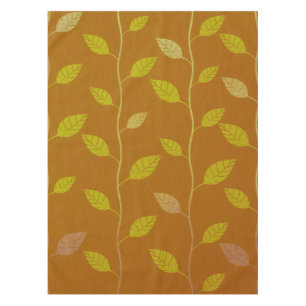Elegant Leaves and Vines Pattern Paper Texture Tablecloth