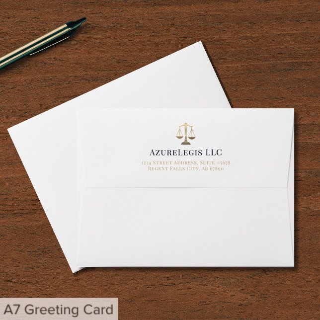 Elegant Legal A7 Envelope  (Creator Uploaded)