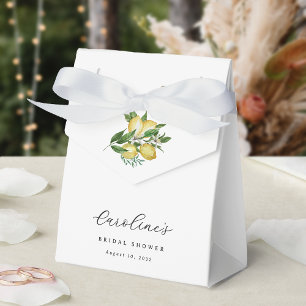 Elegant Lemon Citrus Bridal Shower Favour Box