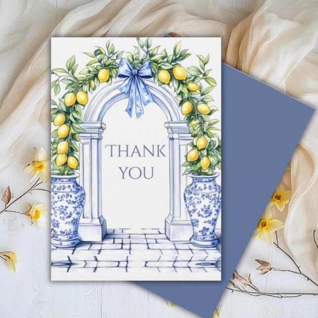 Elegant Lemon Grove  Thank You Card (Creator Uploaded)