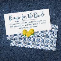 Elegant Lemon Italian Blue Tile Recipe Request