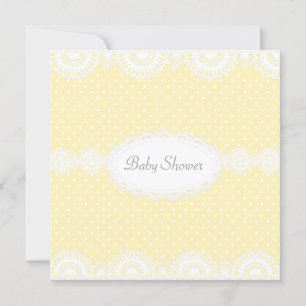 ELEGANT LEMON SPOT BABY SHOWER INVITATION