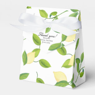 Elegant Lemon Theme Favour Box