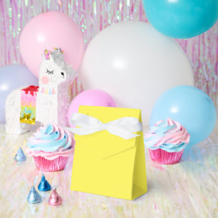 Elegant Lemon Yellow Tent Party Favour Box