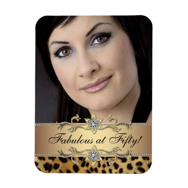 Elegant Leopard Photo Magnets (Vertical)