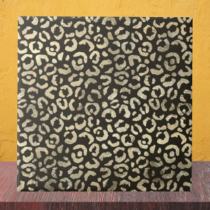 Elegant Leopard Print Ceramic Tile