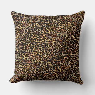 Elegant Leopard Print Cushion