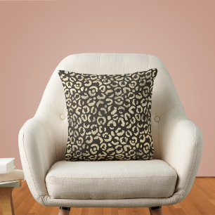 Elegant Leopard Print Cushion