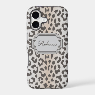 Elegant leopard print with monogram