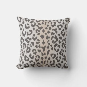 Elegant  leopard print with monogram cushion
