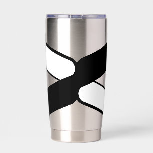 Elegant Letter X Monogram Insulated Tumbler