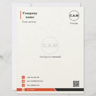 Elegant Letterhead Template for Personal Brands