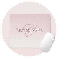 Elegant Lettering & Monogram | Rose Ombre