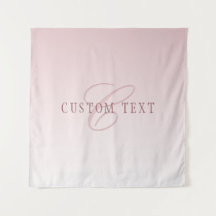 Elegant Lettering & Monogram   Rose Ombre Tapestry