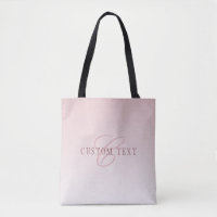 Elegant Lettering & Monogram | Rose Ombre