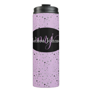Elegant lettering on Black    Thermal Tumbler