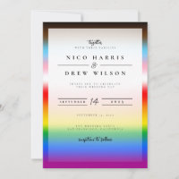 Elegant LGBTQ+ Progress Pride Wedding