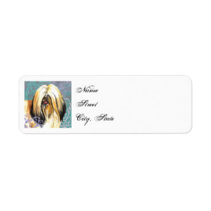 Elegant Lhasa Apso Return Address Label