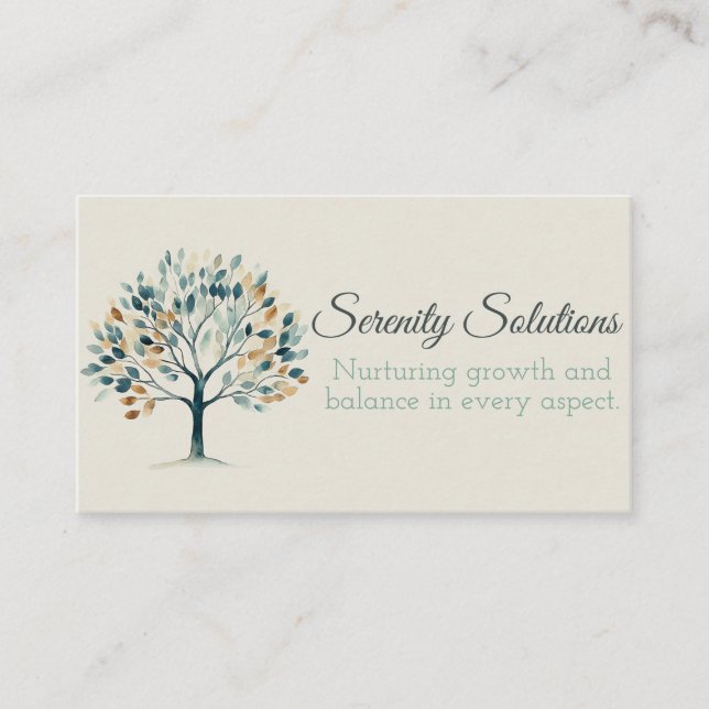 Elegant Life Coach Business Card (Front)