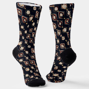 Elegant Light Abstract Pattern Socks