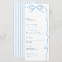 Elegant Light Blue Bow Bridal Shower Party 