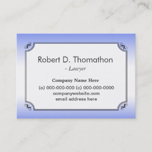 Elegant light blue informative profile card