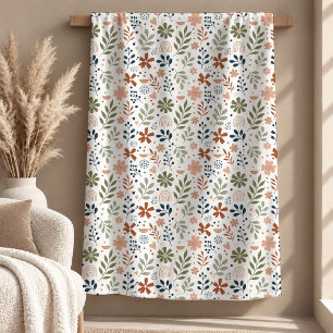 Elegant Light Brown Earth Tone Rainbow Blanket