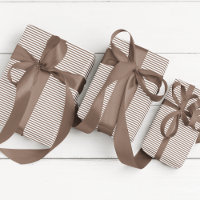 Elegant Light Brown Thin Striped