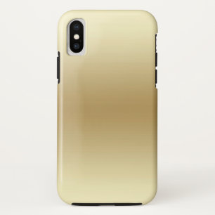 Elegant Light Gold Teal iPhone X Case