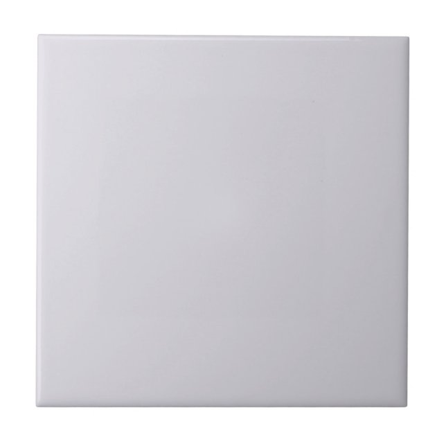 Elegant Light Lavender Solid Colour Ceramic Tile (Front)