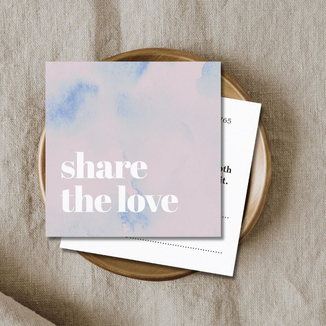 Elegant Light Pastel Abstract Bold Salon Referral Card (Creator Uploaded)