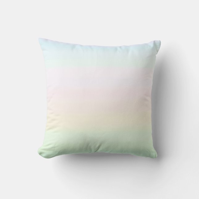 Elegant Light Pastel Colours Gradient Cushion (Front)