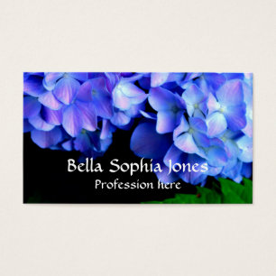 Elegant light purple blue magenta floral hydrangea