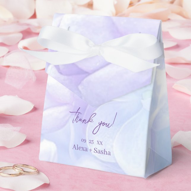 Elegant Light Purple Lilac Flowers Wedding Favour Box (Wedding)