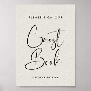 Elegant Light Sage Sign our guest book wedding