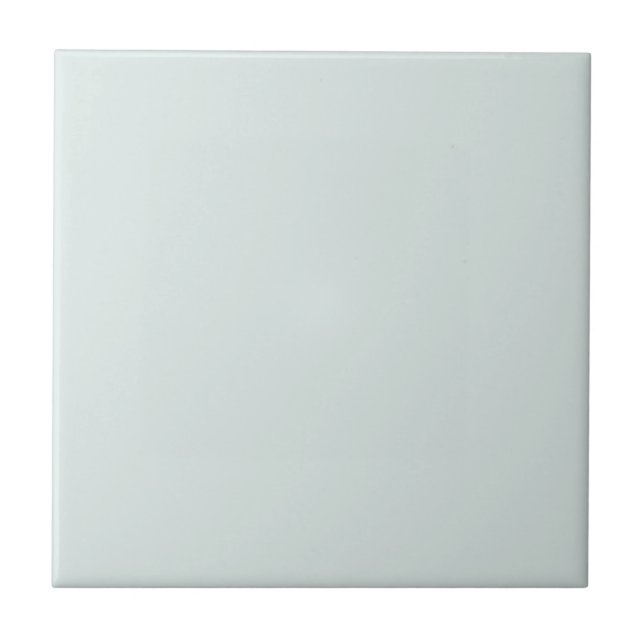 Elegant Light Teal Green Solid Colour Ceramic Tile (Front)