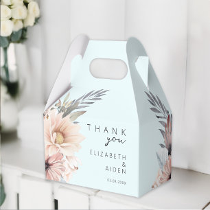 Elegant, Lightblue & Pastel Boho Wedding Box