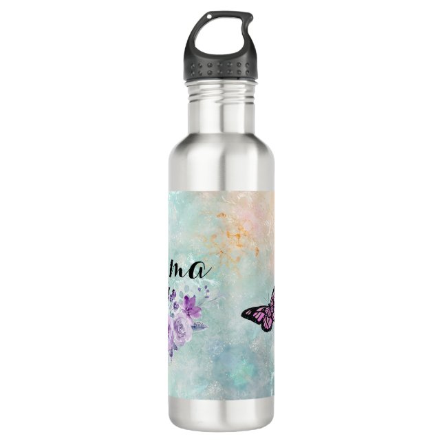 Elegant Lilac Bouquet 710 Ml Water Bottle (Front)