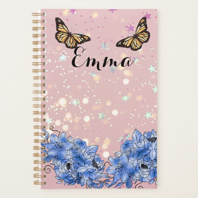 Elegant Lilac Bouquet Planner (Front)