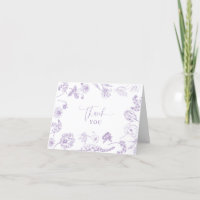 Elegant Lilac Lavender Floral Baby Shower