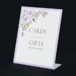 Elegant Lilac Lavender Floral Bridal Shower Gift Pedestal Sign<br><div class="desc">Welcome your guests to the bridal shower with this stunning Elegant Lilac Lavender Floral Bridal Shower Gift Pedestal Sign! Featuring an eye-catching rose watercolor florals design, in a sophisticated lilac and lavender colour scheme, this pedestal sign brilliantly showcases hand written calligraphy and elegant serif typography. This beautiful piece of art...</div>